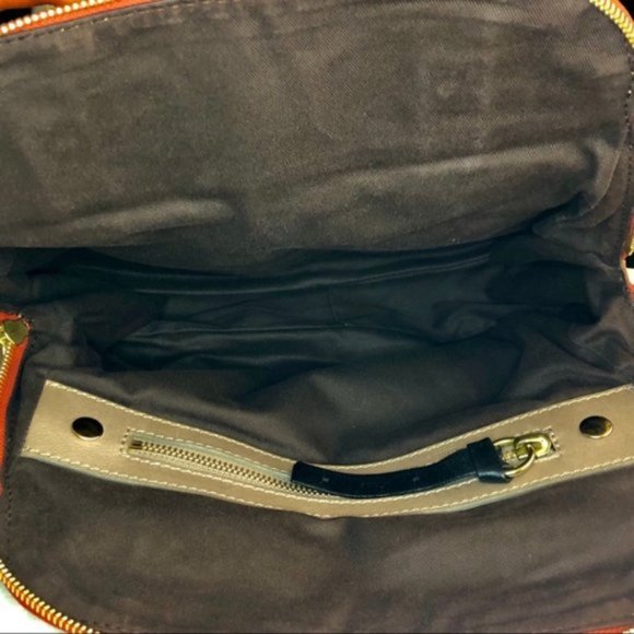 Chloe Vintage Quilted Bay Large Leather Bag in Whiskey Orange - Picture 12 of 15